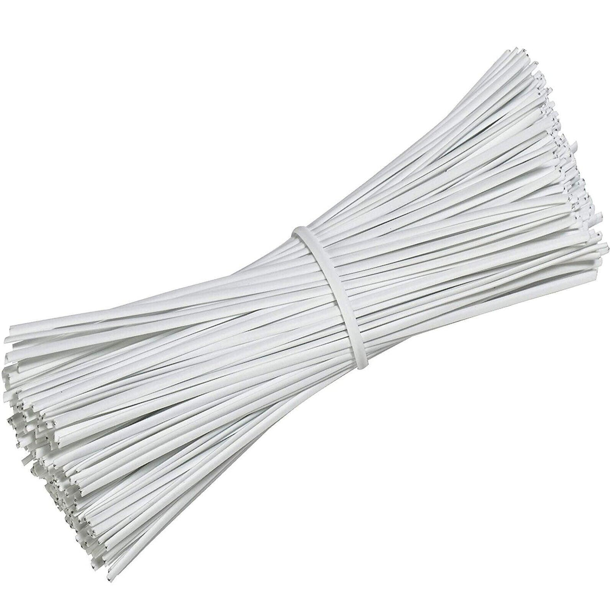 Cable Tie Wire 100/500PCS 7Sizes Metal+Plastic White/Black - Discount Packaging Warehouse