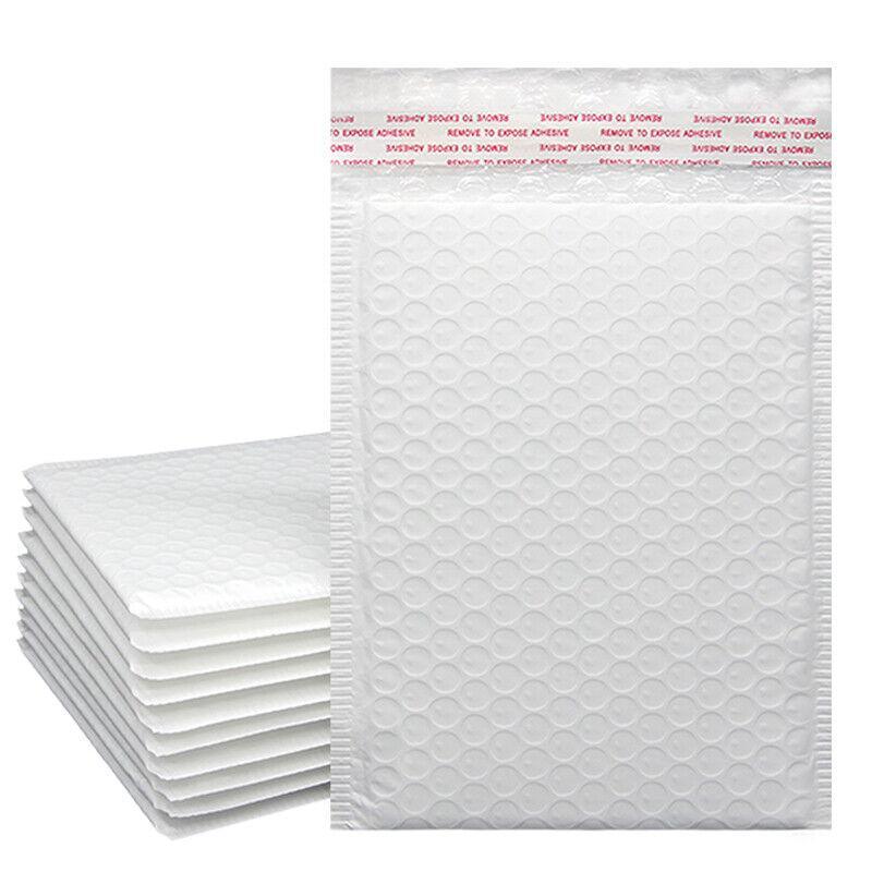 Poly Bubble Envelopes 25PCS 18*23cm White Self Sealing Cushioned Satchel - Discount Packaging Warehouse