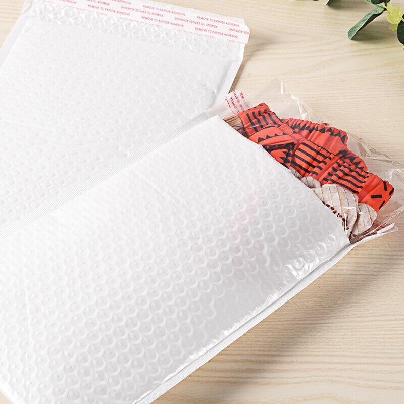 Poly Bubble Envelopes 25PCS 18*23cm White Self Sealing Cushioned Satchel - Discount Packaging Warehouse