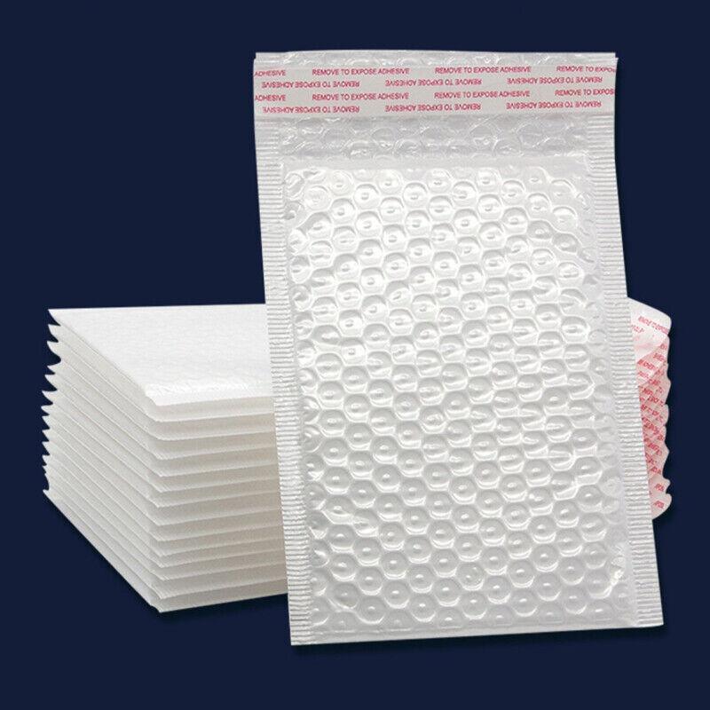 Poly Bubble Envelopes 25PCS 18*23cm White Self Sealing Cushioned Satchel - Discount Packaging Warehouse