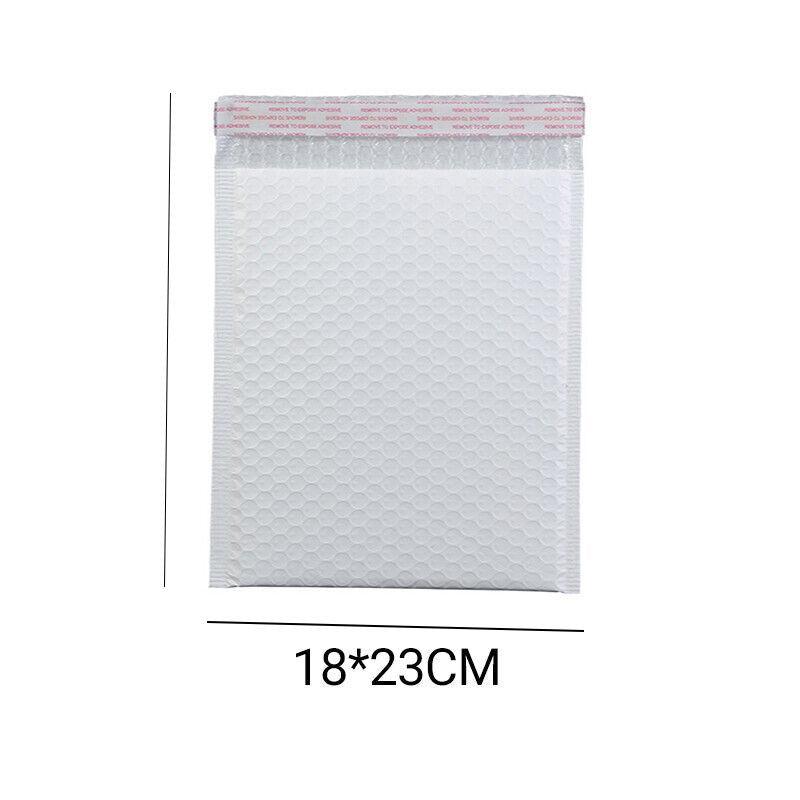 Poly Bubble Envelopes 25PCS 18*23cm White Self Sealing Cushioned Satchel - Discount Packaging Warehouse