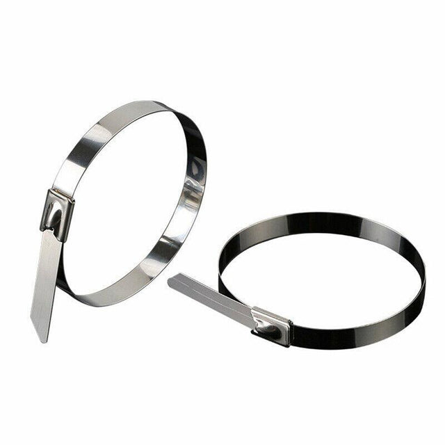 Durable stainless steel cable ties for secure fastening