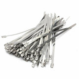 Durable stainless steel cable ties for secure fastening