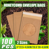 Honeycomb paper envelope for secure document packaging