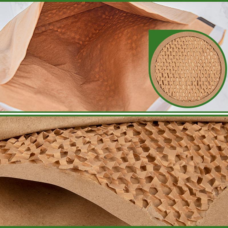 Honeycomb paper envelope for secure document packaging