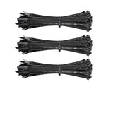 Plastic cable ties neatly organizing cables and wires, showcasing their durability and strength