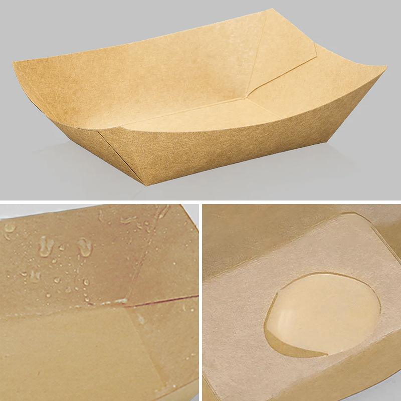 Paper trays filled with delicious food options