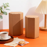 20PCS Hexagonal Kraft Paper Gift Boxes for Party Wedding Candy Craft