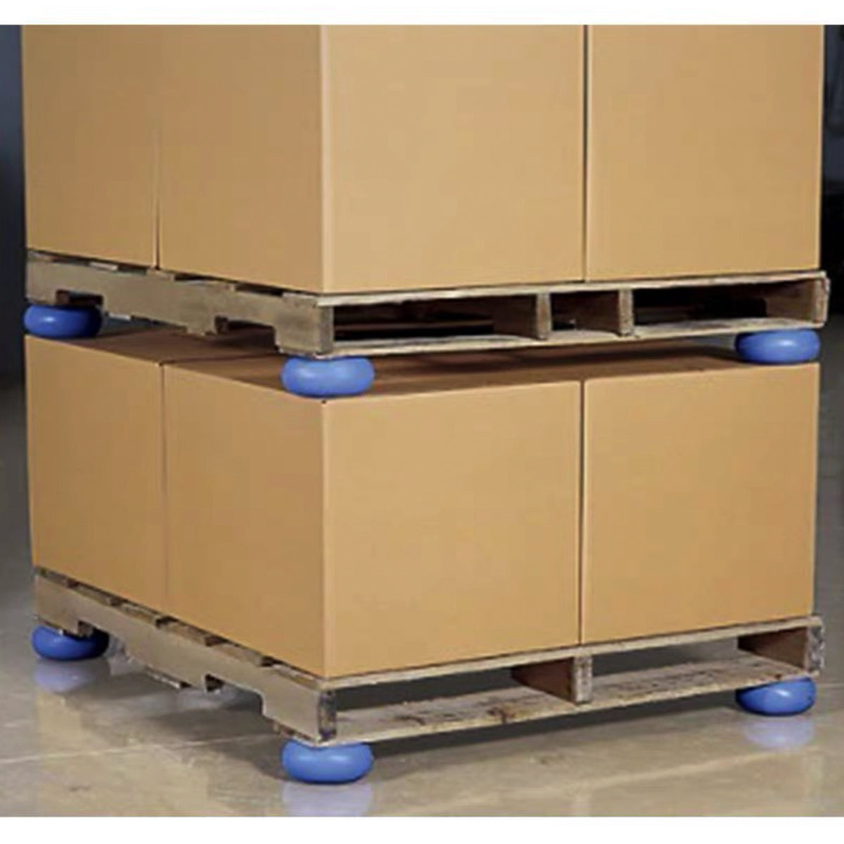 4pcs Wooden Box Shock-Absorbing Balls for Pallet Pads