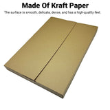 50PCS Kraft Paper Shipping Boxes Drop-Resistant for Ecommerce