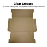 50PCS Kraft Paper Shipping Boxes Drop-Resistant for Ecommerce