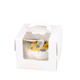 Delicious cupcakes displayed in an elegant Pastry Box with a clear viewing window