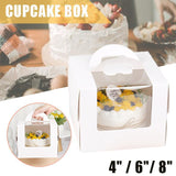 Delicious cupcakes displayed in an elegant Pastry Box with a clear viewing window