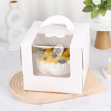 Delicious cupcakes displayed in an elegant Pastry Box with a clear viewing window