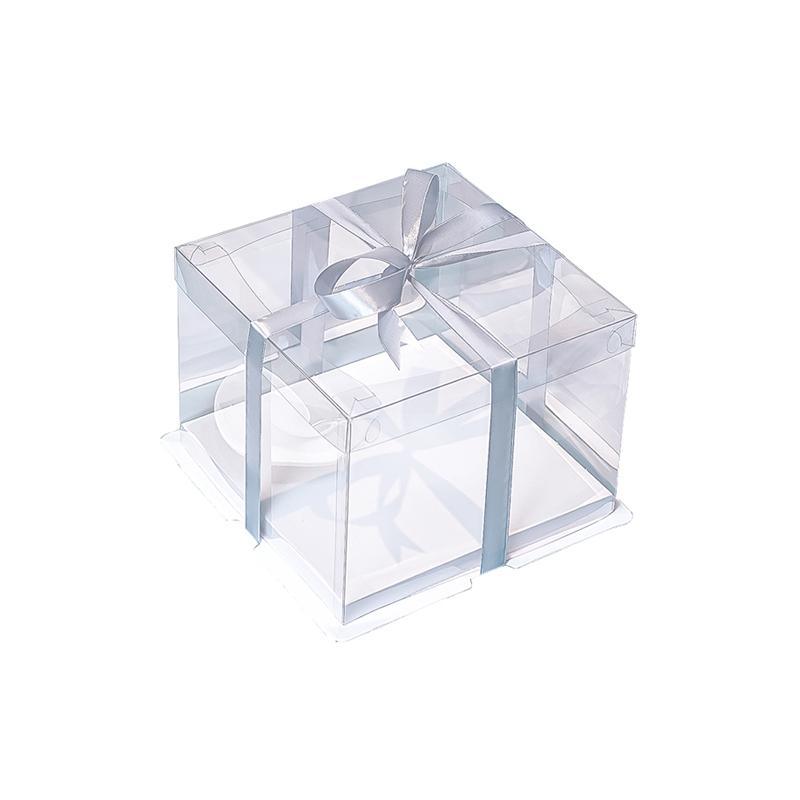 Premium clear cake box for showcasing baked goods