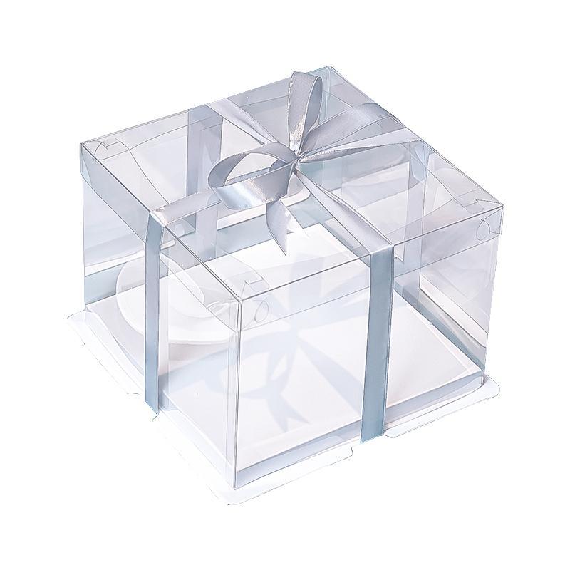 Premium clear cake box for showcasing baked goods