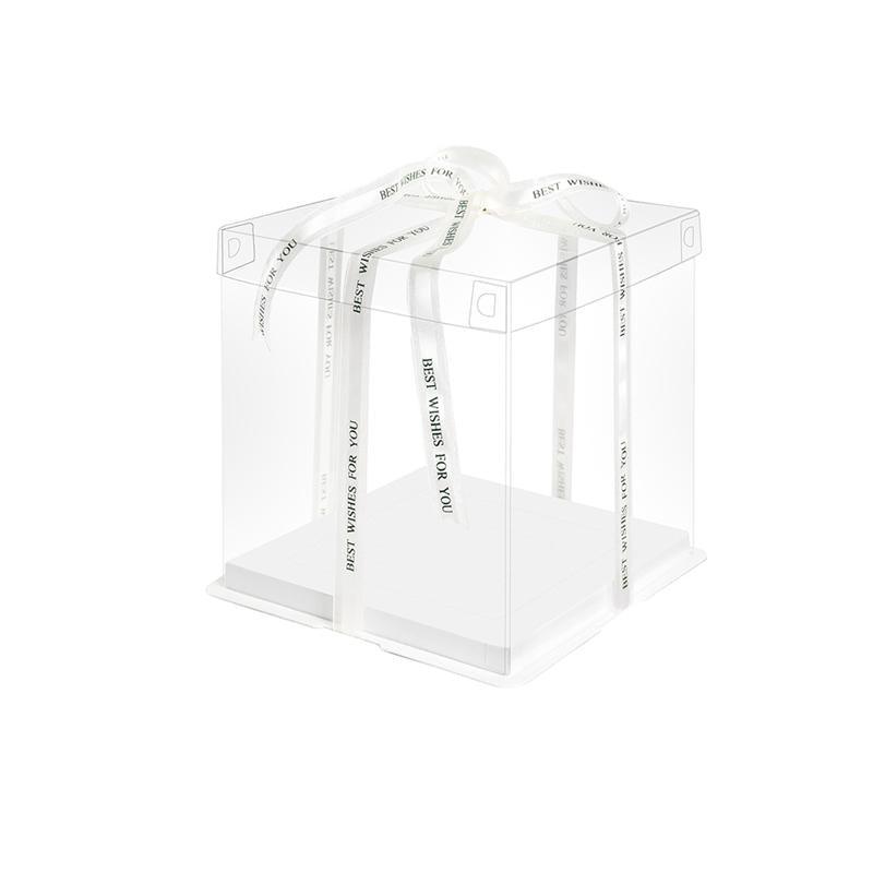 Premium clear cake box for showcasing baked goods