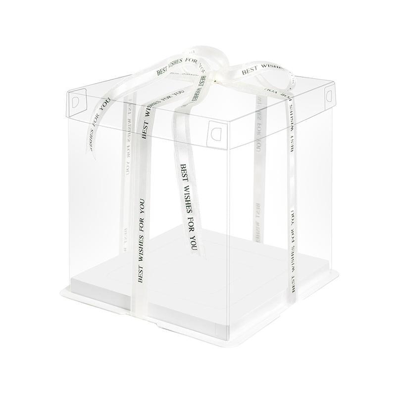 Premium clear cake box for showcasing baked goods