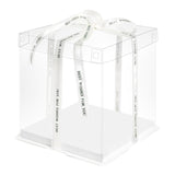 Premium clear cake box for showcasing baked goods