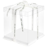 Premium clear cake box for showcasing baked goods