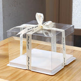 Premium clear cake box for showcasing baked goods