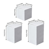 White Cardboard Gift Boxes 50PCS for Birthday Packaging