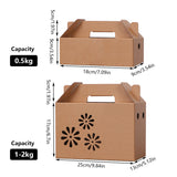 Kraft Paper Gift Box Durable Packaging for Birthday Wedding