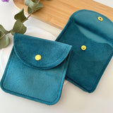 Snap Button Jewelry Pouch 10pcs Velvet Storage Bags