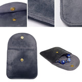 Snap Button Jewelry Pouch 10pcs Velvet Storage Bags