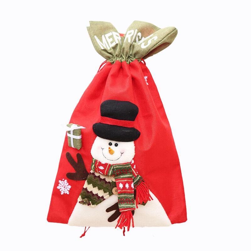 Christmas Gift Bags 1PC 35x56cm Xmas Santa Gifts Sack - Discount Packaging Warehouse