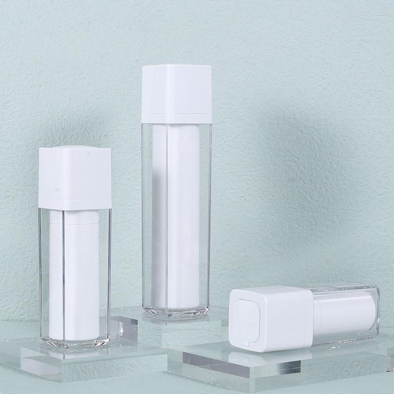 Square Pump Lotion Bottle 5pcs AS PP For Travel and Home Use