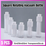 Square Pump Lotion Bottle 5pcs AS PP For Travel and Home Use