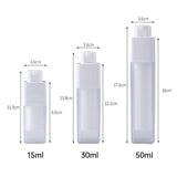 Square Pump Lotion Bottle 5pcs AS PP For Travel and Home Use