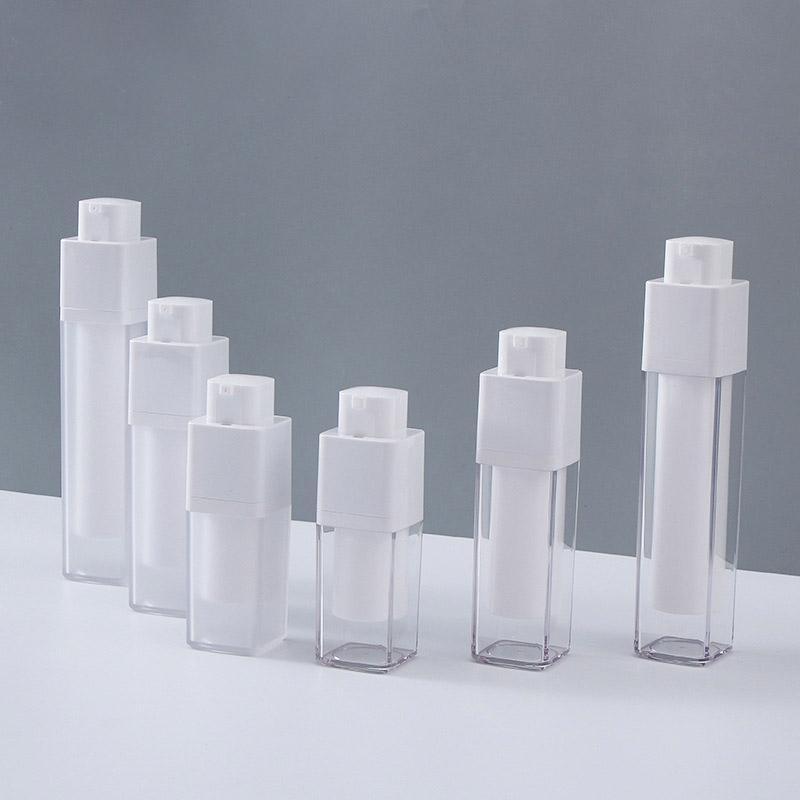 Square Pump Lotion Bottle 5pcs AS PP For Travel and Home Use