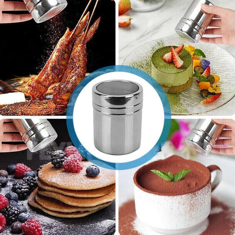 Stainless Steel Seasoning Shaker Bottle 1PC 6.5x8cm Silver - Discount Packaging Warehouse