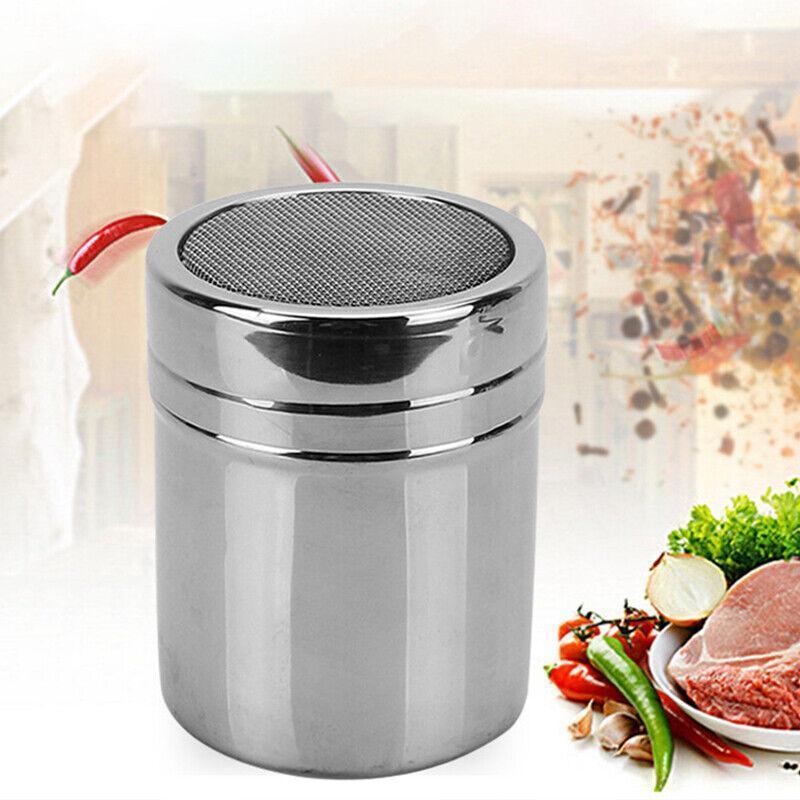 Stainless Steel Seasoning Shaker Bottle 1PC 6.5x8cm Silver - Discount Packaging Warehouse