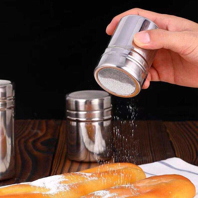 Stainless Steel Seasoning Shaker Bottle 1PC 6.5x8cm Silver - Discount Packaging Warehouse