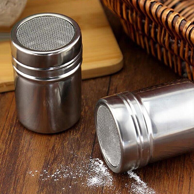 Stainless Steel Seasoning Shaker Bottle 1PC 6.5x8cm Silver - Discount Packaging Warehouse