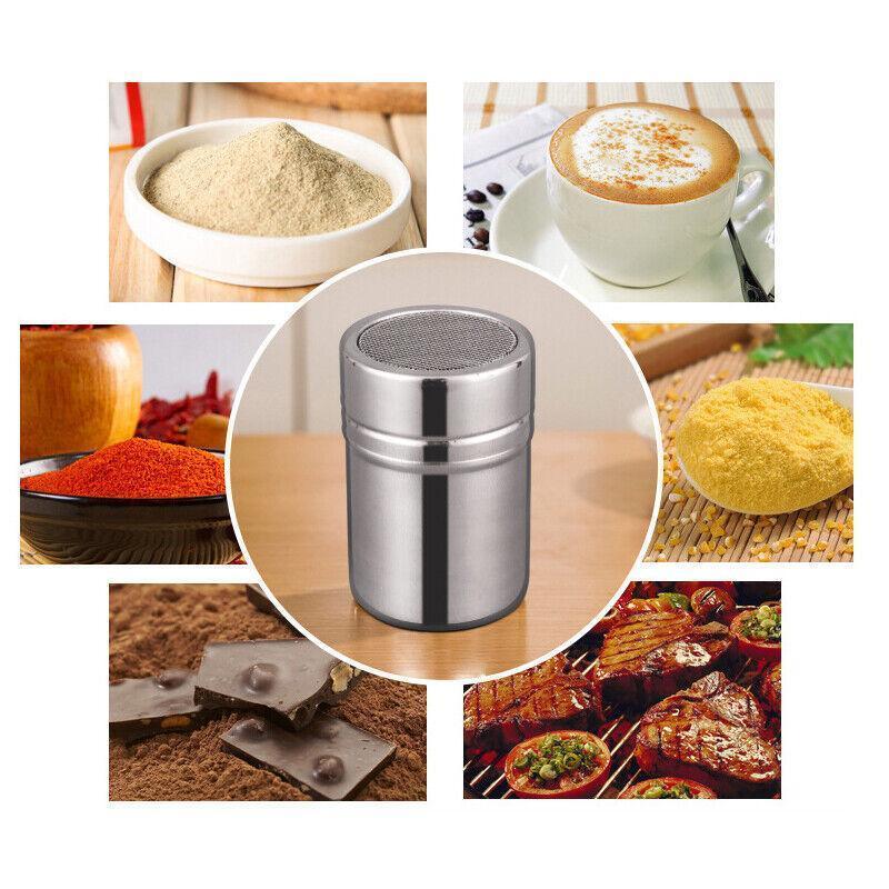 Stainless Steel Seasoning Shaker Bottle 1PC 6.5x8cm Silver - Discount Packaging Warehouse