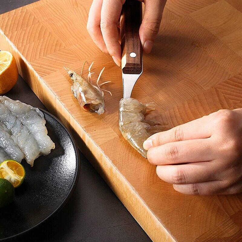 Stainless Steel Shrimp Peeler and Oyster Knife Set 2PCS - Discount Packaging Warehouse