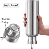 Stainless Steel Water Bottle 1PC 500-1000ml Single Layer Stainless Steel - Discount Packaging Warehouse