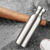 Stainless Steel Water Bottle 1PC 500-1000ml Single Layer Stainless Steel - Discount Packaging Warehouse