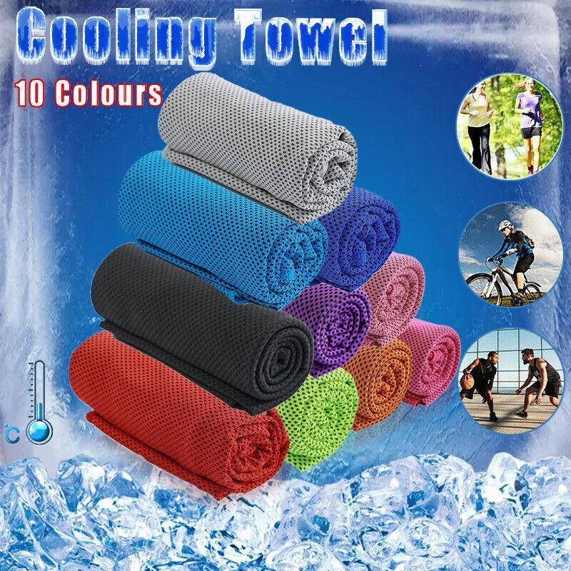 High-performance cooling towel providing instant and long-lasting cooling effect