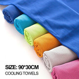 High-performance cooling towel providing instant and long-lasting cooling effect