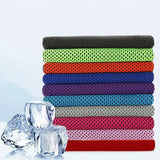 High-performance cooling towel providing instant and long-lasting cooling effect