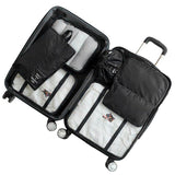 Travel organiser neatly storing passports, tickets, and travel essentials in an organized manner.