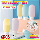 Durable and leak-proof travel bottles for toiletries in assorted colours