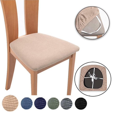 Stretch Chair Seat Cover 1PC 6Colours Removable Washable - Discount Packaging Warehouse