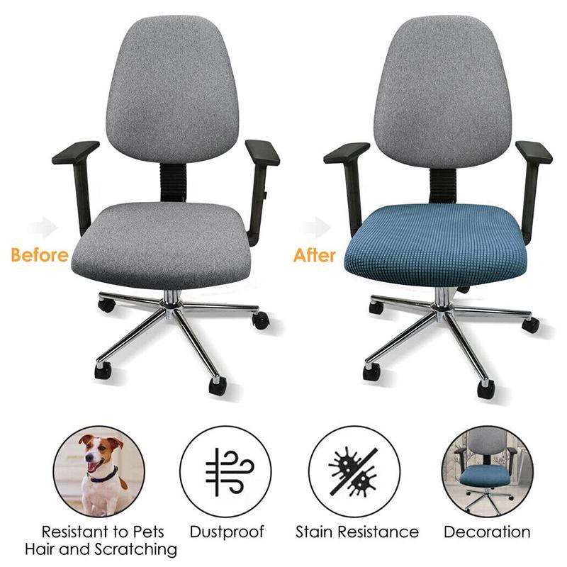 Stretch Chair Seat Cover 1PC 6Colours Removable Washable - Discount Packaging Warehouse