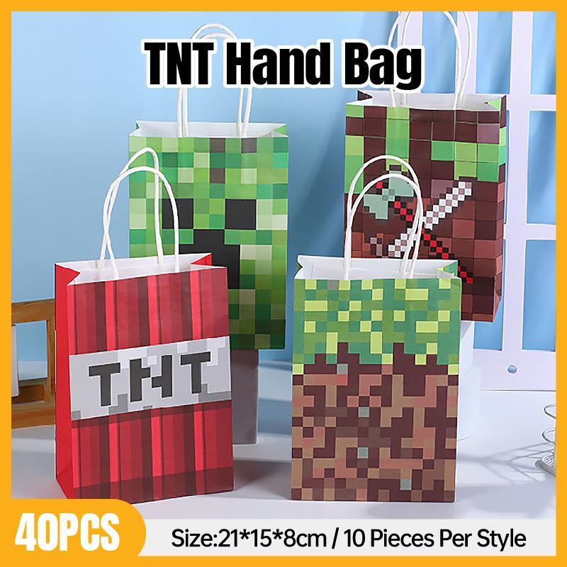 Stylish and Fun Pixel Themed Gift Bag for All Occasions